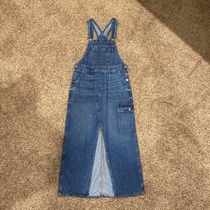 Women’s American Eagle Denim 90’s Maxi Dress Overall~Size Small